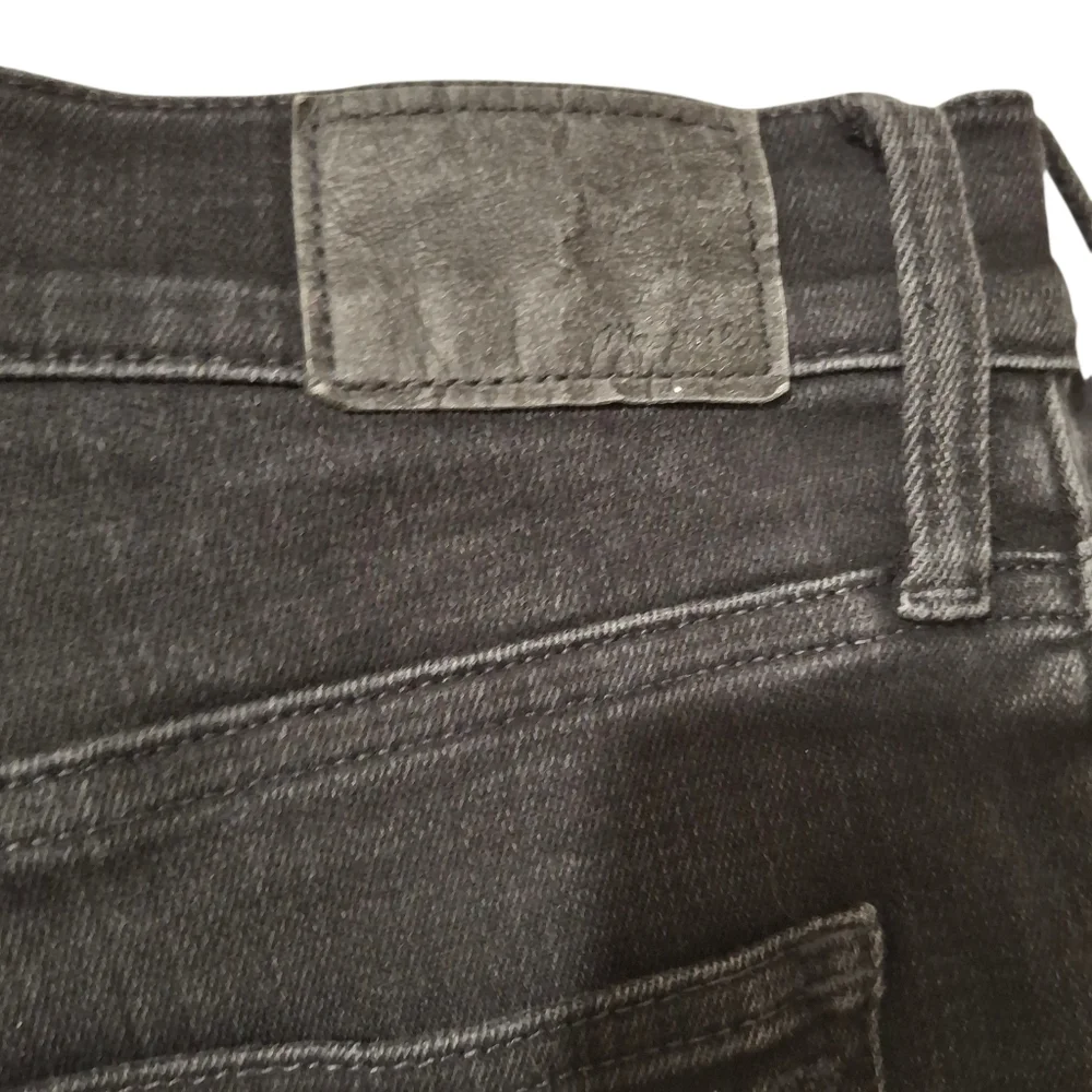 Madewell Women's Mid Rise Kick Out Black Cotton Denim Jeans Size 31 - Picture 12 of 15